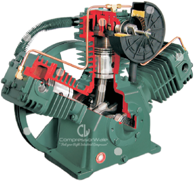 CUT SECTION MODEL OF RECIPROCATING AIR COMPRESSOR